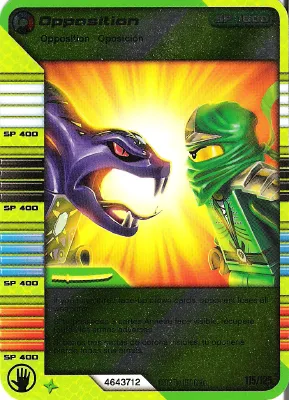 NINJAGO Masters of Spinjitzu Deck #2 Game Card 115 - Opposition - North American Version