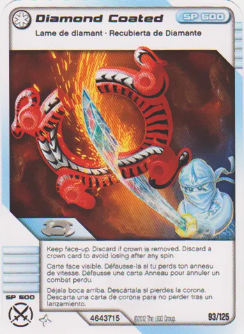 NINJAGO Masters of Spinjitzu Deck #2 Game Card 93 - Diamond Coated - North American Version
