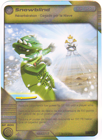 NINJAGO Masters of Spinjitzu Deck #2 Game Card 108 - Snowblind - North American Version