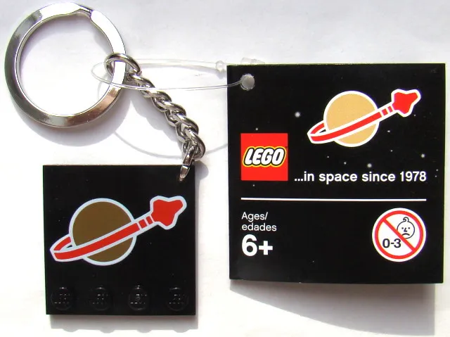 Classic Space Logo Tile Key Chain - Exclusive add-on for first run of 2011 Collector's Guide