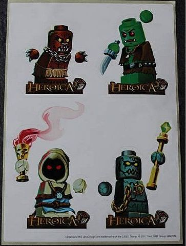 Sticker Sheet, Heroica, Sheet of 4