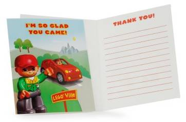 Party Thank You Notes, Duplo Legoville (8pc)