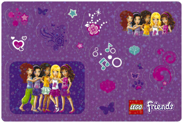 Sticker Sheet, Friends, Sheet of 16