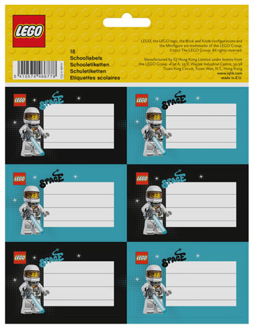Sticker Sheet, School Book Labels (Bookplates) Spaceman