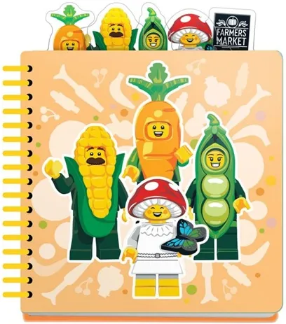 Notebook with Tabs, Collectible Minifigures - Farmers Market