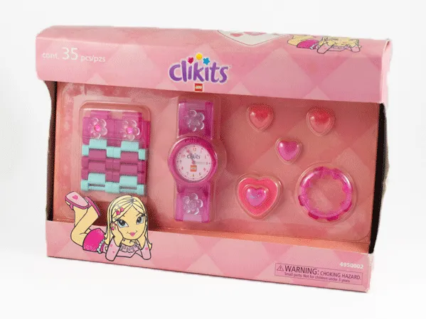Watch Set, Clikits Heart (Pink)