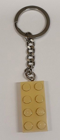 2 x 4 Brick - Tan Key Chain