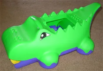 Duplo Block-o-dile Body without Top Brick (Alligator / Crocodile)