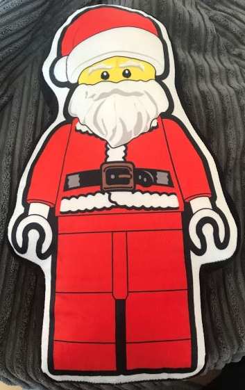 Santa Minifigure Plush Cushion