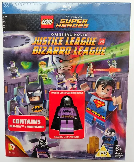 Video Blu-ray - Justice League vs Bizarro League with Minifigure