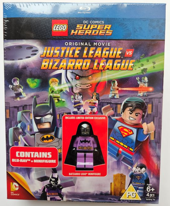Video Blu-ray - Justice League vs Bizarro League with Minifigure