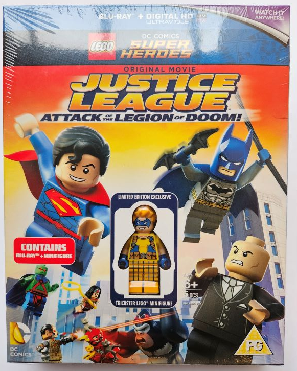 Video Blu-Ray and UV - Justice League: Attack of the Legion of Doom! with Minifigure