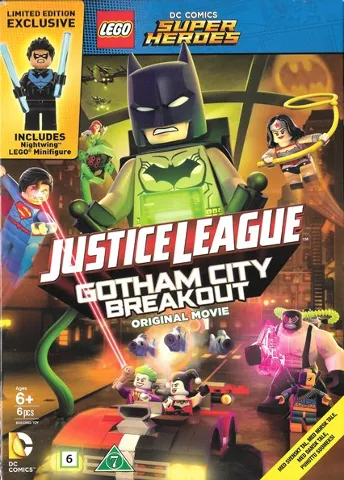 Video DVD - Justice League: Gotham City Breakout with Minifigure (Scandinavian Version)