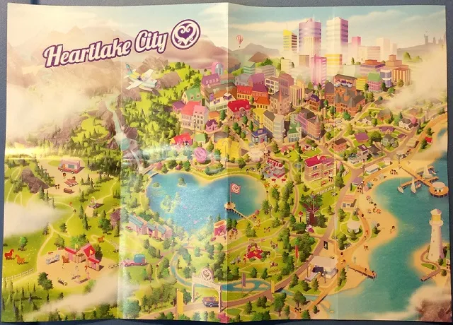 Friends Poster, Heartlake City Map , Double-Sided with Set Images on Back