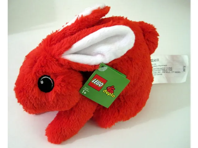 DUPLO Bunny / Rabbit Plush - White Ear Inside