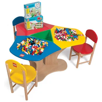 3-Seat Playtable Creative Play Station Center Pack