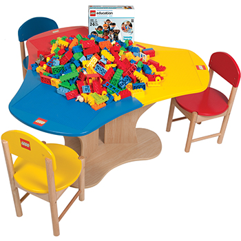 3-Seat Playtable Creative Play Station Center Pack Duplo