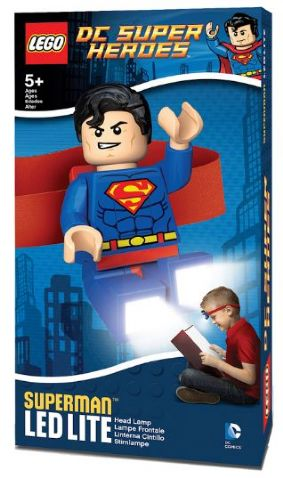 Head Lamp, Minifigure LED Headlamp Torch - Superman