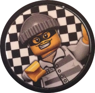 Cardboard Game Token with Burglar Pattern (5004404)