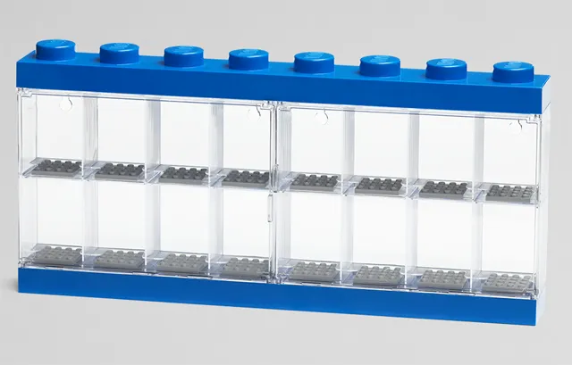Minifigure Display Case, Large - For 16 Minifigures, 2 Doors (4066)