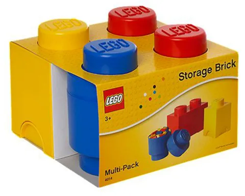 Storage Brick Multi-Pack - Red / Blue / Yellow (3 Pieces - 4014)