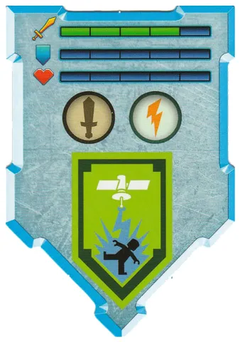 Nexo Knights Power Shield Card - Orbital Strike