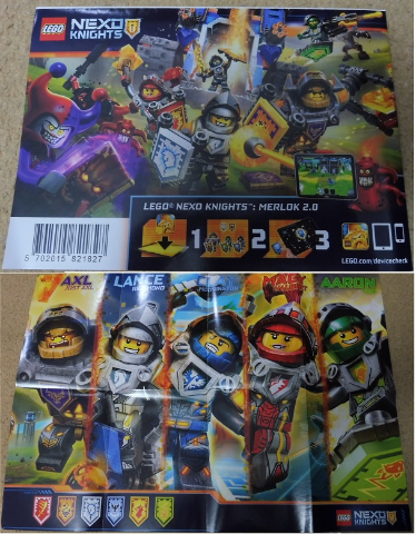 Nexo Knights Poster, Double-Sided showing Minifigures with Names