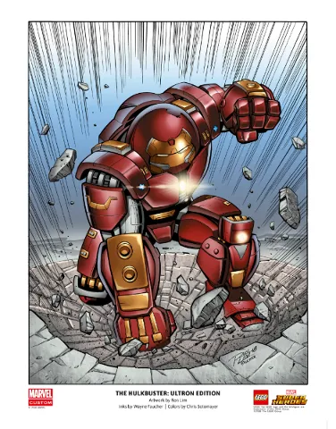 Marvel Super Heroes The Hulkbuster: Ultron Edition Poster LEGO VIP Limited Edition Colorized Variant