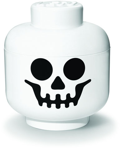 Minifigure Head Storage Container Large - Skeleton Skull (4032)