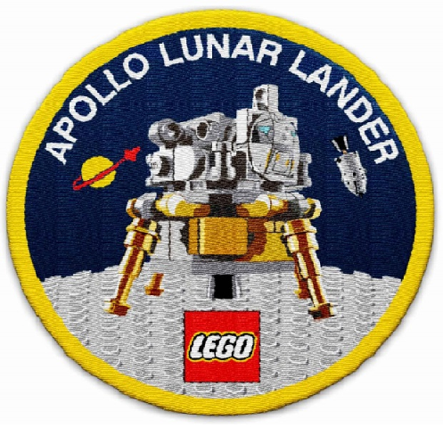 Patch, Sew-On Cloth Round, Apollo Lunar Lander