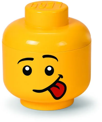 Minifigure Head Storage Container Small - Male Silly Sticking Tongue Out (4031)