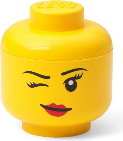 Minifigure Head Storage Container Mini - Female Winking (4033)