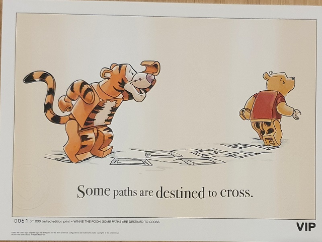 Limited Edition Print Winnie the Pooh VIP - Some paths are destined to cross.