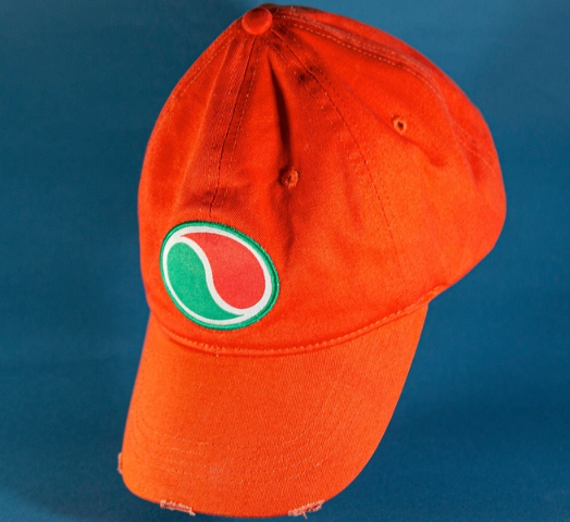 Ball Cap, Octan Logo with Green Outline, Orange