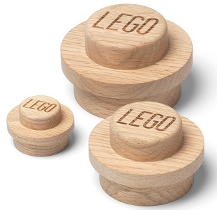 Wall Hanger Set, Wooden, Light Oak