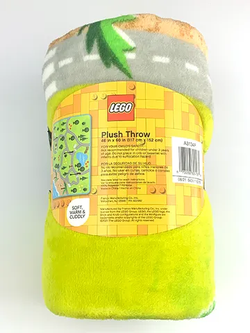 Bedding, Fleece Blanket Polyester (117 x 152 cm) - City Town Map