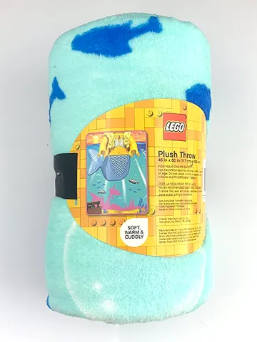 Bedding, Fleece Blanket Polyester (117 x 152 cm) - Mermaid