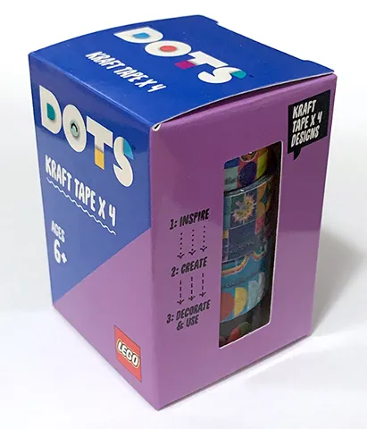 Tape, Dots Kraft Tape x 4