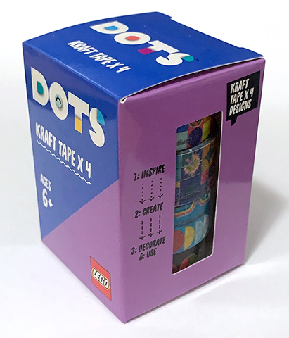 Tape, Dots Kraft Tape x 4