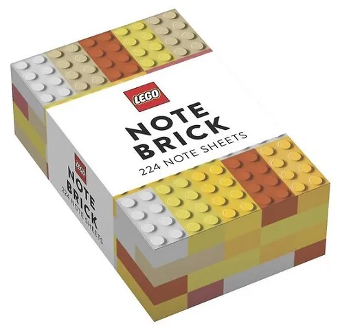 Memo Pad Box - Note Brick 224 Sheets (Yellow-Orange)