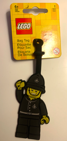 Bag / Luggage Tag, Silicone, UK Policeman