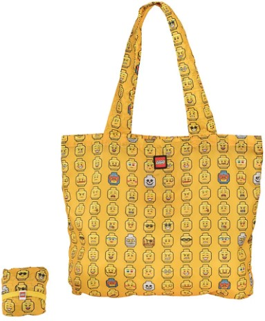 Tote Bag, Minifigure Heads (Packable)