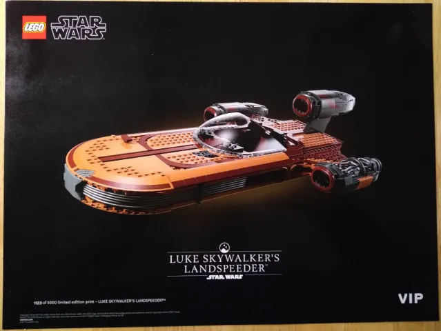 Limited Edition Print Star Wars VIP - Luke Skywalker's Landspeeder