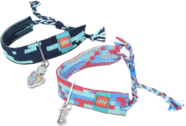 Wristband, Knit with Braided Band, Friends (Set of 2)