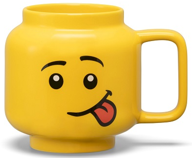 Cup / Mug Ceramic Minifigure Head Boy Silly 530 ml