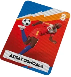 Play Unstoppable Lenticular Card - # 8 Asisat Oshoala