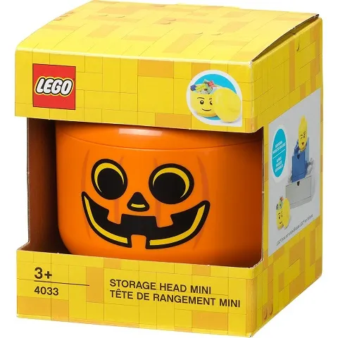 Minifigure Head Storage Container Mini - Pumpkin (4033)