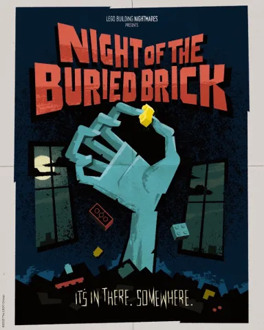 Halloween Poster - Night of the Buried Brick