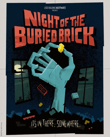 Halloween Poster - Night of the Buried Brick