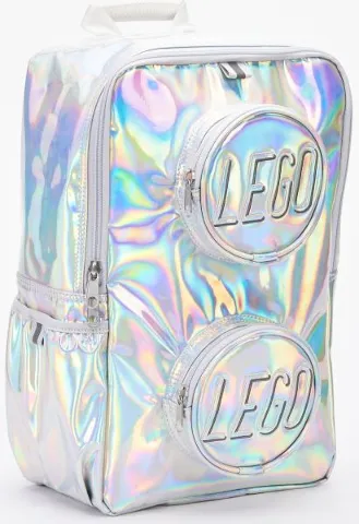 Backpack, Brick Shape 1 x 2 with Zippered Studs and Side Pouch, Holographic